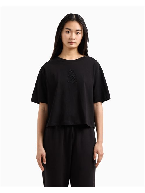 t-shirt donna nera ARMANI EXCHANGE | XW000102AF10359/UC001